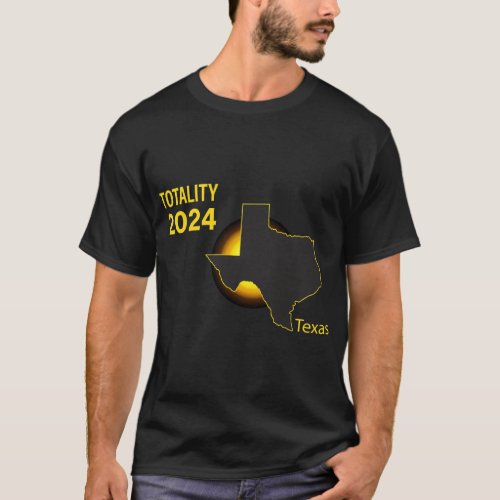 Total Solar Eclipse Ohio 2024 State Outline T_Shirt