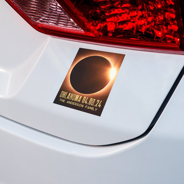 Total Solar Eclipse Oklahoma 2024 Personalized Sticker (Creator Uploaded)