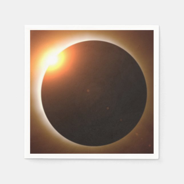 Total Solar Eclipse Paper Napkins (Front)