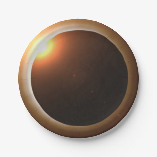 Total Solar Eclipse Paper Plates (Front)