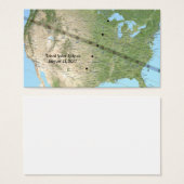 Total Solar Eclipse Path Map 2017 (Front & Back)