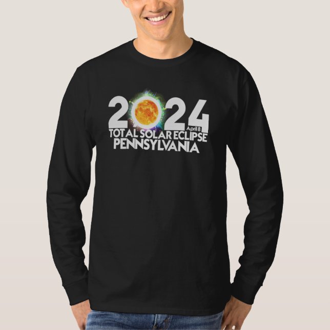 Total Solar Eclipse Pennsylvania 2024 American Tot T-Shirt (Front)