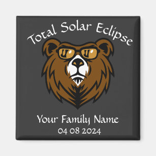 Total Solar Eclipse Personalize Magnet