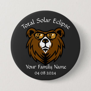 Total Solar Eclipse Personalize Sticker Button