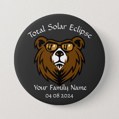 Total Solar Eclipse Personalize Sticker Button