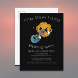 Total Solar Eclipse Photobomb Viewing Party Invite<br><div class="desc">🎉 Join the cosmic fiesta with our fun Total Solar Eclipse Photobomb viewing Party Invitation🌞🌚 Immerse yourself in the enchanting vibes of the celestial dance happening over Mexico, North America, Canada, and beyond on April 8, 2024! . 🌍🌌 🌑 This stellar invitation depicts a fun photo-bombing situation with cute, retro...</div>
