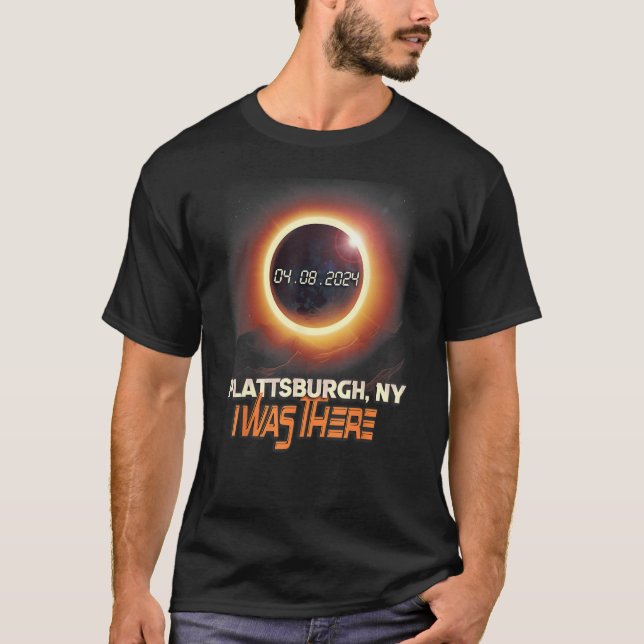 Total Solar Eclipse Plattsburgh New York NY T-Shirt (Front)