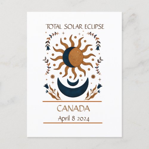 Total Solar Eclipse Postcard