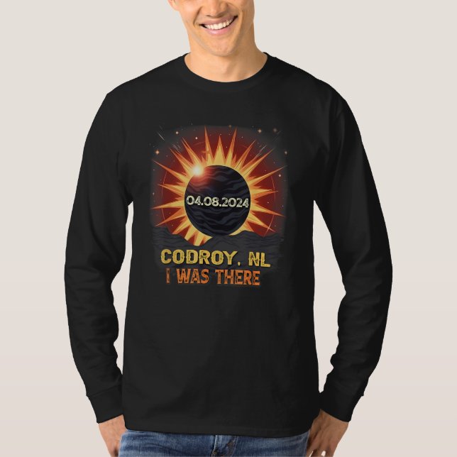 Total Solar Eclipse Retro Codroy NL Canada T-Shirt (Front)