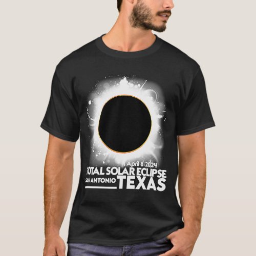 Total Solar Eclipse San Antonio TEXAS April 8 2024 T_Shirt