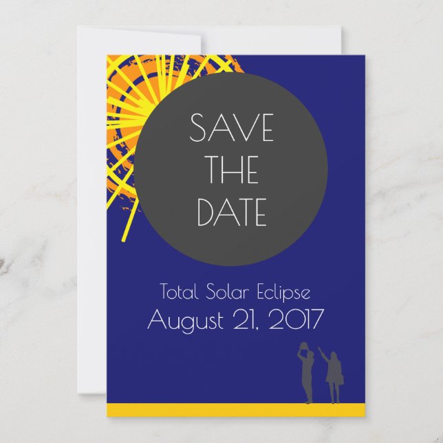 Total Solar Eclipse Save The Date (Front)