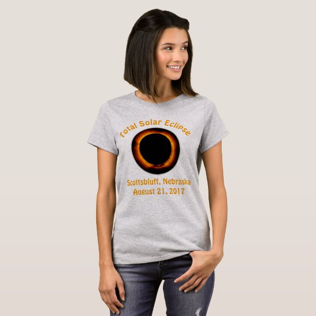 Total Solar Eclipse (  Scottsbluff, Nebraska ) T-Shirt (Front Full)
