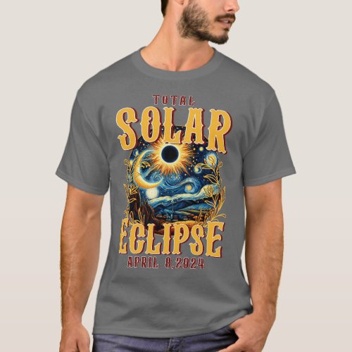 Total Solar Eclipse Souvenir 2024 Path of Totality T_Shirt