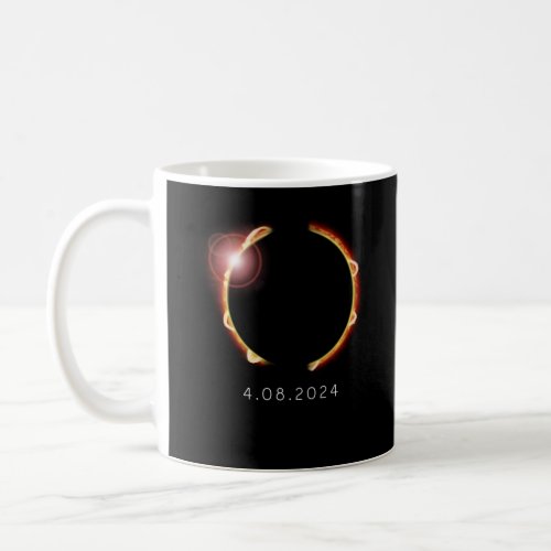 Total Solar Eclipse Sun 8th April 2024 Coffee Mug