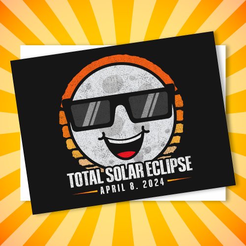 Total Solar Eclipse Sun Moon April 8 2024 Eclipse Postcard