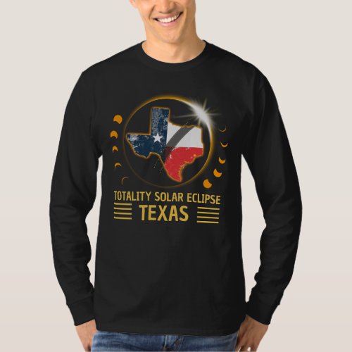 Total Solar Eclipse Texas American 2024 T_Shirt