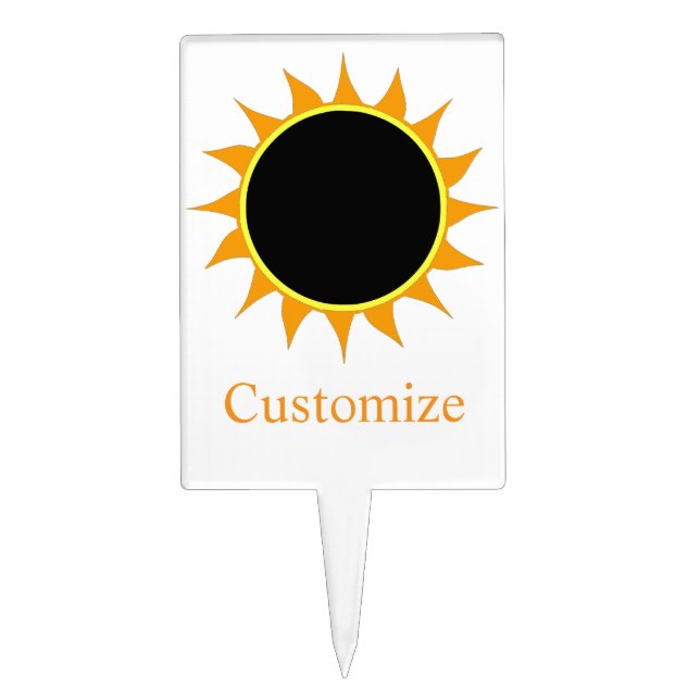 Total Solar Eclipse Thunder_Cove Cake Topper (Front)