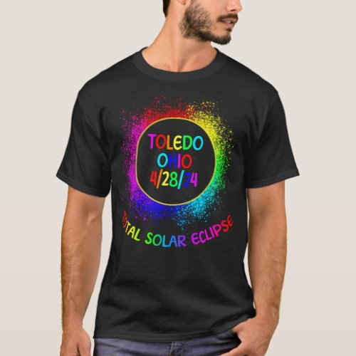 Total Solar Eclipse Toledo Ohio 42824 Kids T_Shirt