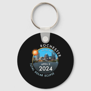 Total Solar Eclipse Totality Rochester New York 26 Keychain