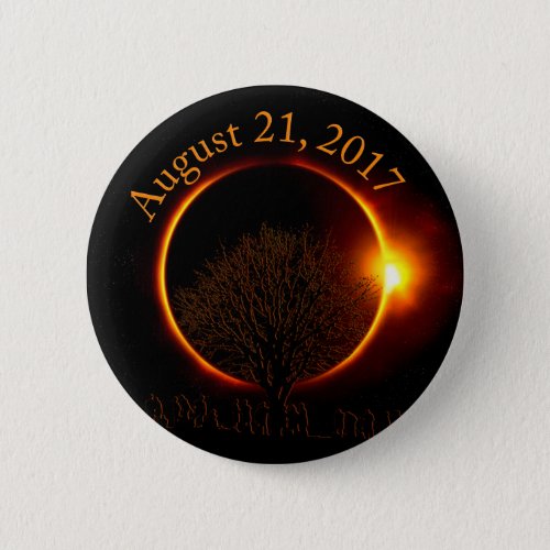 Total Solar Eclipse Totally Awesome Custom Button