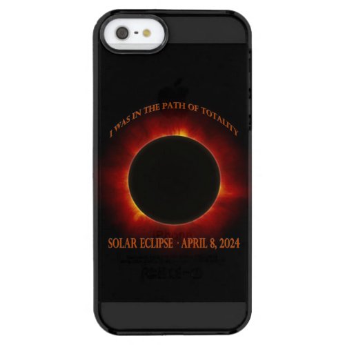 Total Solar Eclipse Clear iPhone SE55s Case