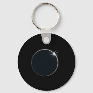 Total Solar Eclipse US American Flag Totality 04.0 Keychain