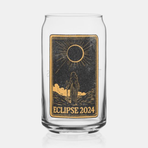 Total Solar Eclipse USA April 8 2024 Celestial  Can Glass