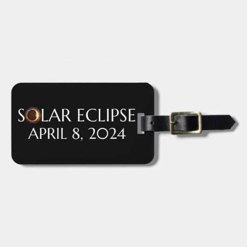 Total Solar Eclipse USA April 8 2024 Luggage Tag