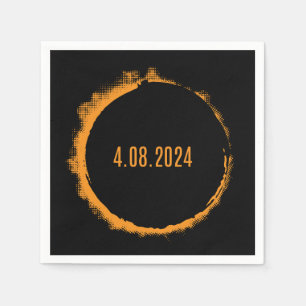 Total Solar Eclipse USA April 8, 2024 Napkins