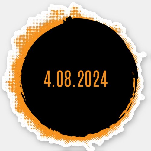 Total Solar Eclipse USA April 8 2024 Sticker