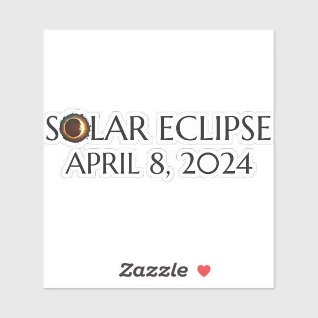 Total Solar Eclipse USA April 8, 2024 Sticker (Sheet)