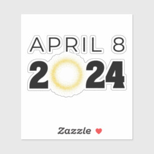 Total Solar Eclipse USA April 8, 2024 Sticker