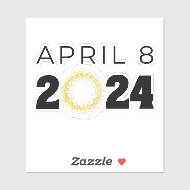 Total Solar Eclipse USA April 8, 2024 Sticker (Sheet)