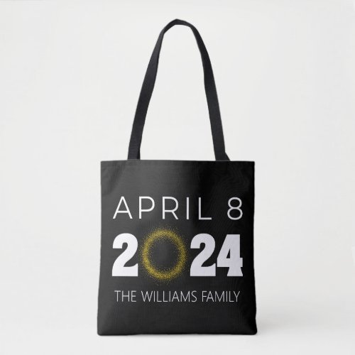 Total Solar Eclipse USA April 8 2024 Tote Bag