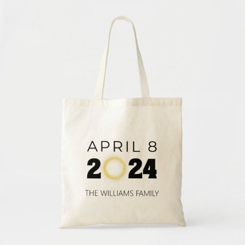 Total Solar Eclipse USA April 8 2024 Tote Bag