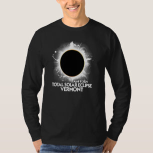 Total Solar Eclipse Vermont 2024 American Totality T-Shirt