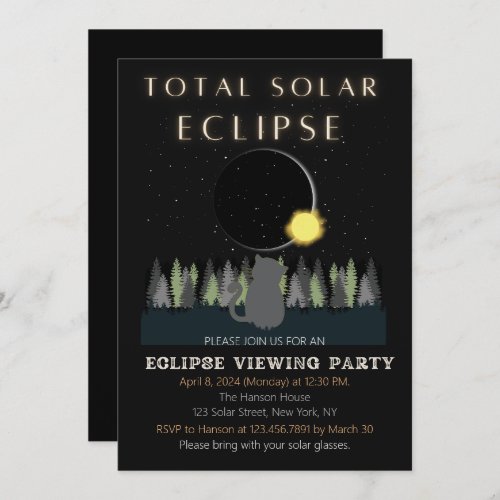 Total Solar Eclipse Viewing Party Invitation 