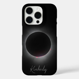 Total Solar Eclipse w/Name iPhone 16 Pro Case