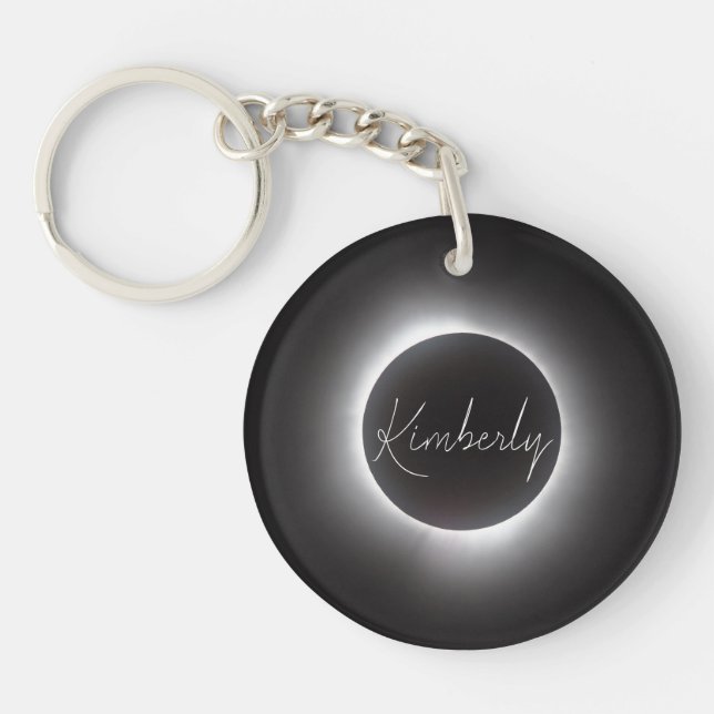 Total Solar Eclipse w/Name Keychain (Front)
