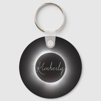 Total Solar Eclipse w/Name Keychain