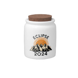 Total SolaTotal Solar Eclipse 2024r Eclipse 2024 Candy Jar