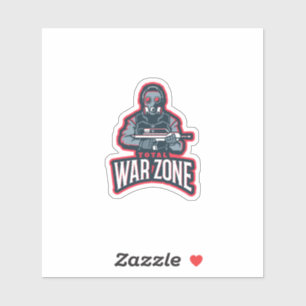 Total Warriors Competitive Gaming Gaming Logo Embl Sticker