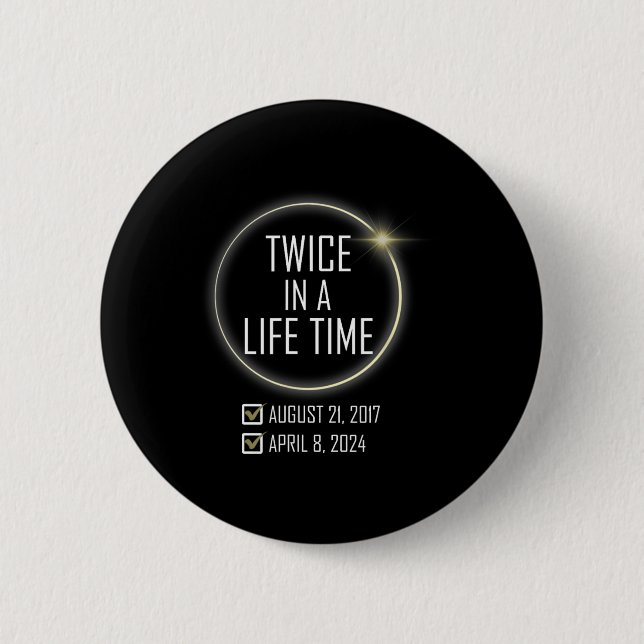 Totality 04 08 24 Total Solar Eclipse 2024 7  Button (Front)
