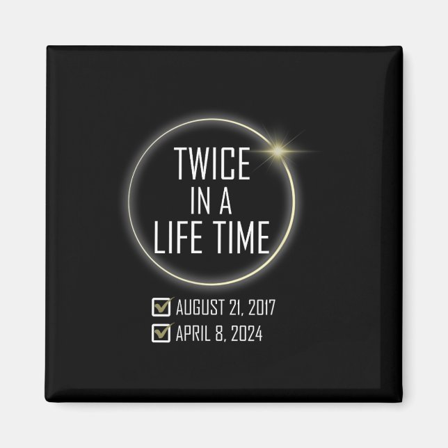 Totality 04 08 24 Total Solar Eclipse 2024 7  Magnet (Front)