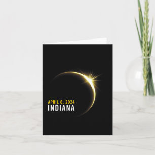 Totality 04 08 24 Total Solar Eclipse 2024 Indiana Card