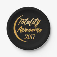 Totality Awesome Total Solar Eclipse Party Plate