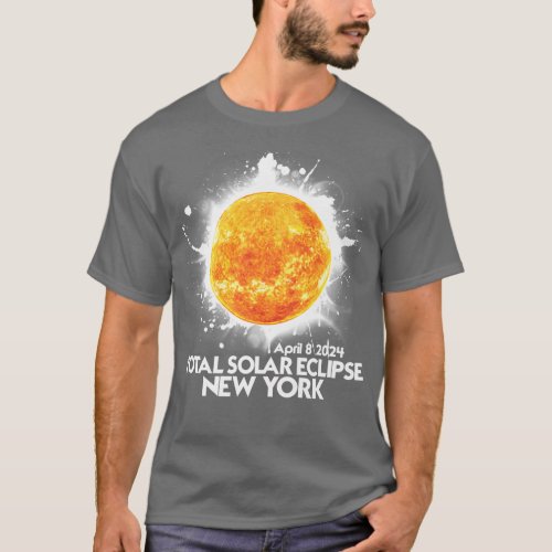 Totality New York 2024 Total Solar Eclipse America T_Shirt