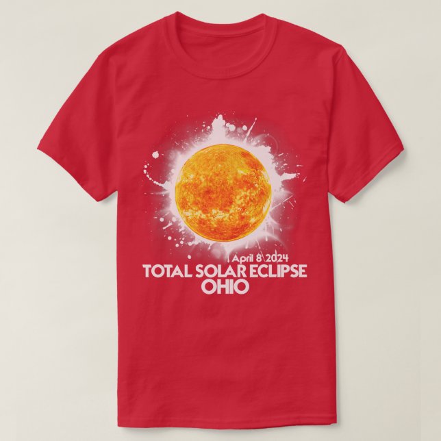 Totality OHIO 2024 Total Solar Eclipse  T-Shirt (Design Front)