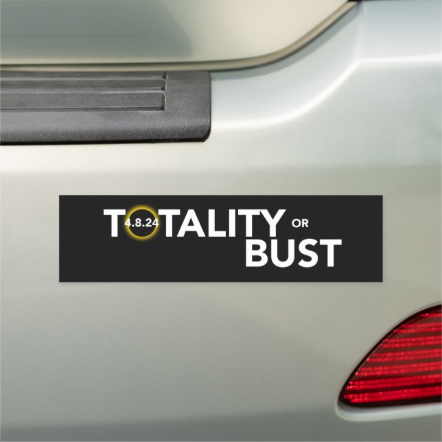 Totality or Bust Car Magnet (In Situ)