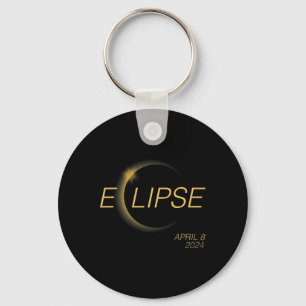Totality Solar 4.08.24 America Total Solar Eclipse Keychain